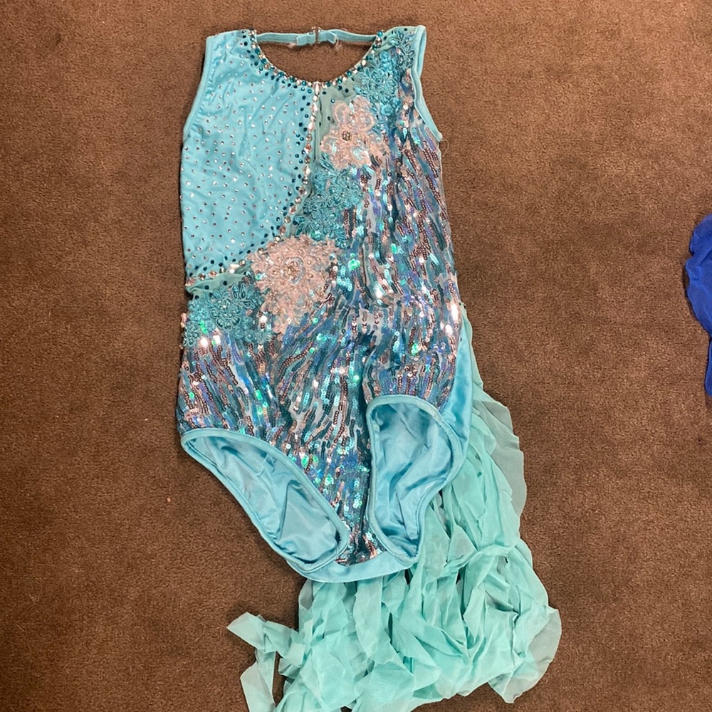 Turquoise dance costume